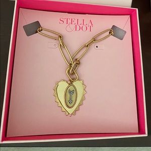 Stella & Dot You do You Heart necklace nib